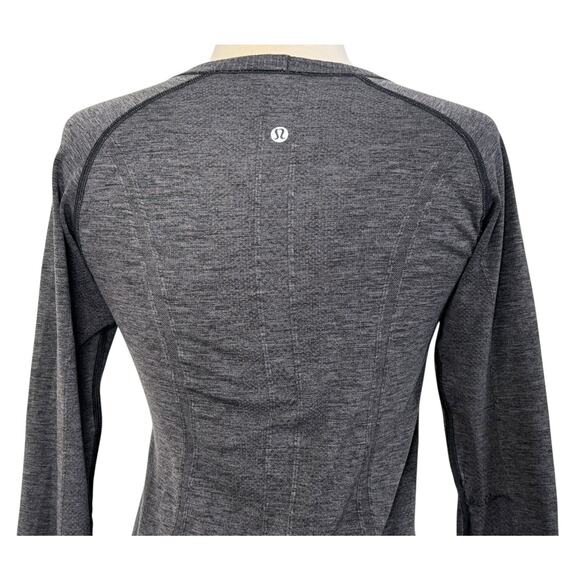 LULULEMON Yoga Run Long Sleeve Swiftly Tech Shirt Heathered Gray Thumb Holes - Picture 10 of 13